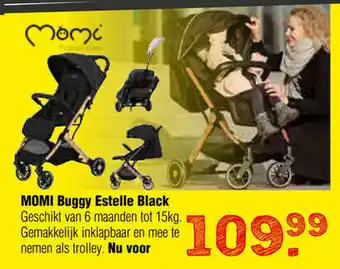 Van Asten BabySuperstore Momi Buggy Estelle Black aanbieding