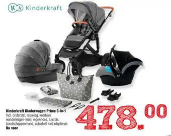 Van Asten BabySuperstore Kinderkraft Kinderwagen Prime 3in1 aanbieding