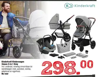 Van Asten BabySuperstore Kinderkraft Kinderwagen Xmoov 3in1 grey aanbieding