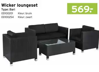 Heuts Wicker loungeset aanbieding