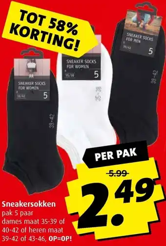 Boni Sneakersokken aanbieding