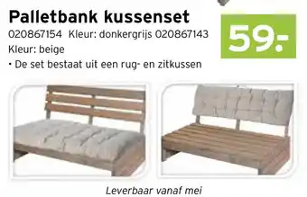 Heuts Palletbank kussenset aanbieding