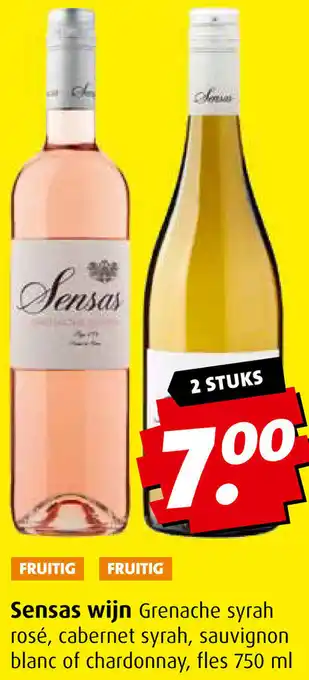 Boni Sensas wijn 750ml 2 stuks aanbieding