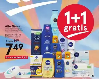 Etos Nivea Soft bodycreme 300 ml aanbieding