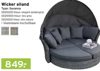 Heuts Wicker eiland aanbieding