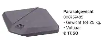 Heuts Parasolgewicht aanbieding