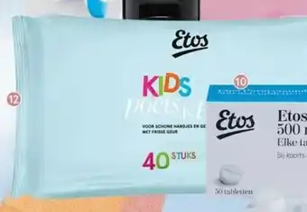 Etos Kids Poets Je Toet Vochtige Doekjes 40 stuks aanbieding