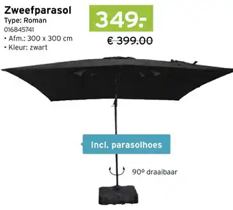 Heuts Zweefparasol aanbieding