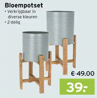 Heuts Bloempotset aanbieding