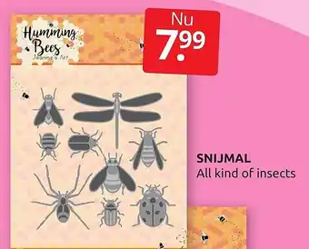 Boekenvoordeel Snijmal All kind of insects aanbieding