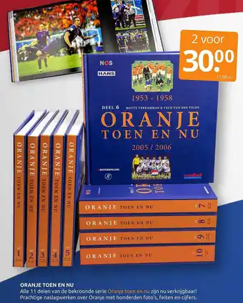 Boekenvoordeel Oranje Toen En Nu aanbieding