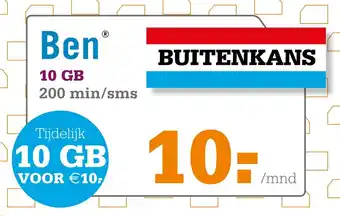 Telecombinatie Ben Sim-Only aanbieding