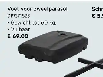 Heuts Voet voor zweefparasol aanbieding