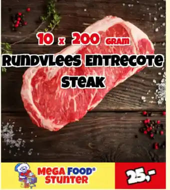 MegaFoodStunter Rundvlees Entrecote Steak aanbieding