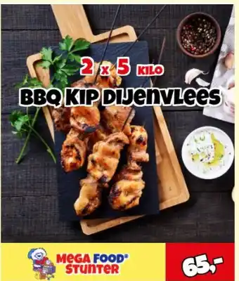 MegaFoodStunter Bbq Kip Dijenvlees aanbieding