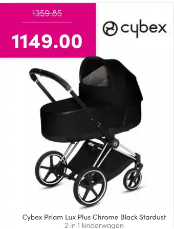 Baby & Tiener Cybex priam lux plus chrome black stardust aanbieding