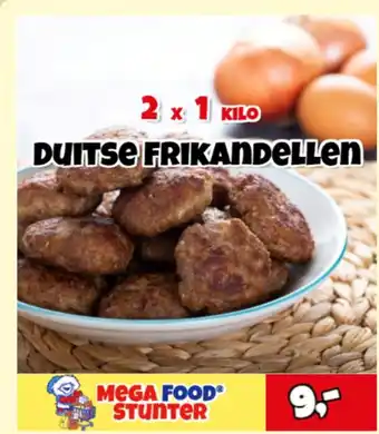 MegaFoodStunter Duitse Frikandellen aanbieding