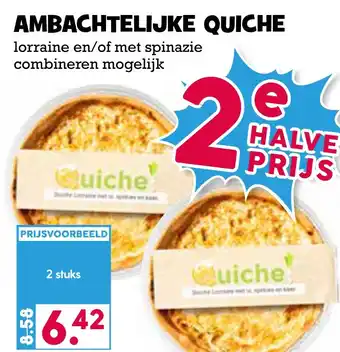 Boon`s Markt Ambachtelijke quiche aanbieding