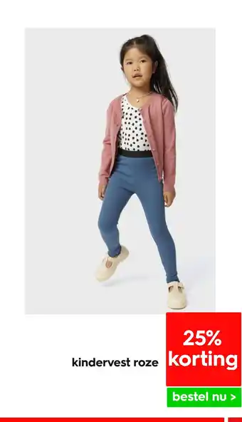 HEMA Kindervest roze aanbieding