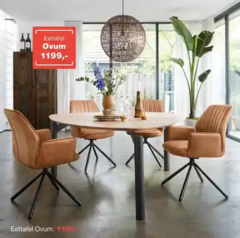 IN.HOUSE Eettafel ovum aanbieding