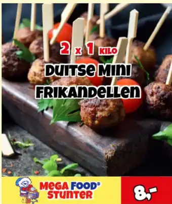 MegaFoodStunter Duitse Mini Frikandellen aanbieding