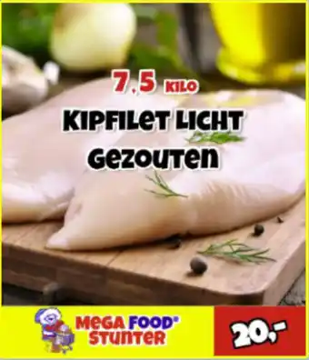 MegaFoodStunter Kipfilet Licht Gezouten aanbieding