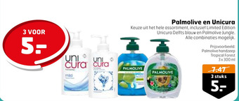 Trekpleister Palmolive en unicura aanbieding