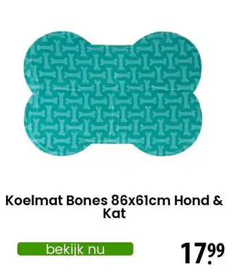 Zooplus Koelmat bones 86x61cm hond & kat aanbieding