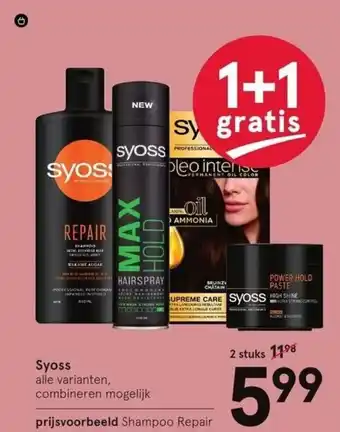 Etos Syoss Shampoo Repair aanbieding