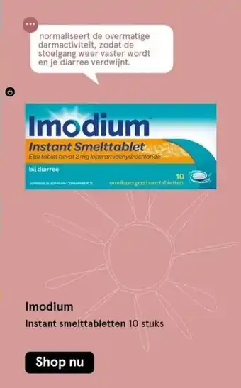 Etos Imodium Instant smelttabletten 10 stuks aanbieding