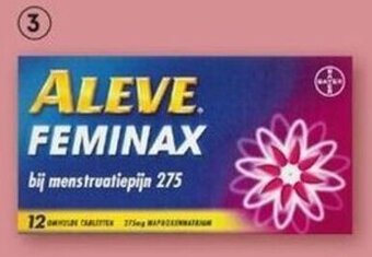 Etos Aleve Feminax bij menstruatiepijn 12 tabletten aanbieding