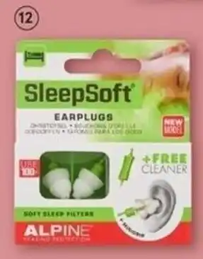 Etos Alpine SleepSoft herbruikbare slaapoordoppen 1 paar aanbieding