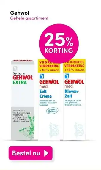 DA Gehwol Gehele assortiment aanbieding