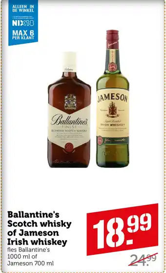 Coop Ballantine's scotch whisky of jameson irish whiskey aanbieding