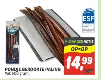 Dekamarkt Pondje gerookte paling aanbieding