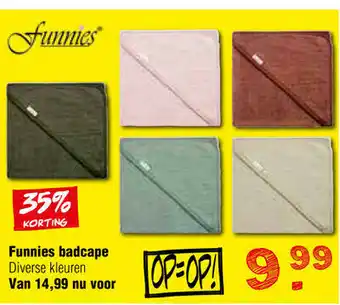 Van Asten BabySuperstore Funnies Badcape aanbieding