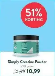 Holland & Barrett Simply creatine powder aanbieding