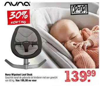 Van Asten BabySuperstore Nuna Wipstoel Leaf Dusk aanbieding