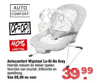 Van Asten BabySuperstore AutoComfort Wipstoel La-Di-Da gray aanbieding