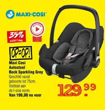 Van Asten BabySuperstore Maxi-Cosi Autostoel Rock Sparkling grey aanbieding