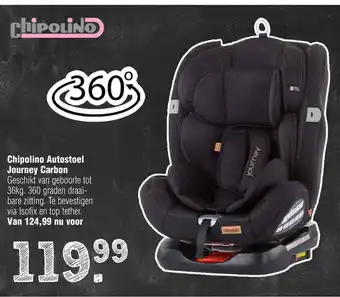 Van Asten BabySuperstore Chipolino Autostoel Journey carbon aanbieding