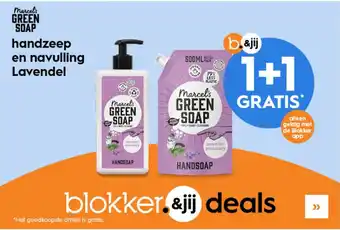 Blokker Blokker&jij marcels green soap 1+1 aanbieding