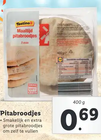 Lidl Pitabroodjes aanbieding