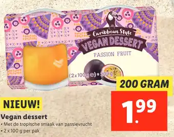 Lidl Vegan dessert aanbieding