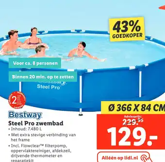 Lidl Bestway steel pro zwembad aanbieding