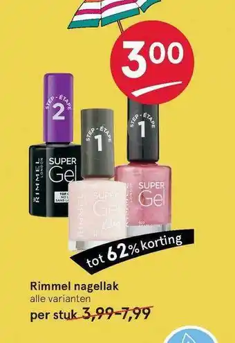 Etos Rimmel Nagellak aanbieding