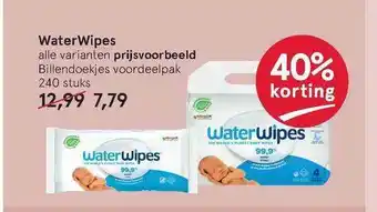 Etos Waterwipes 40% Korting aanbieding