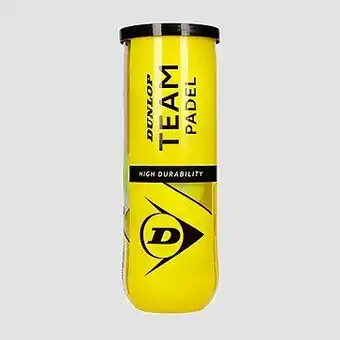 Perry Sport Dunlop team padel 3b padelballen geel aanbieding