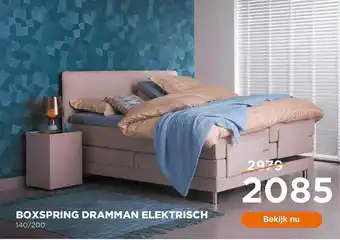 TotaalBED Boxspring Dramman Elektrisch 140-200 aanbieding