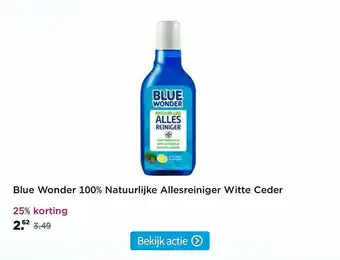 Plein.nl Blue Wonder 100% Natuurlijke Allesreiniger Witte Ceder 25% Korting aanbieding